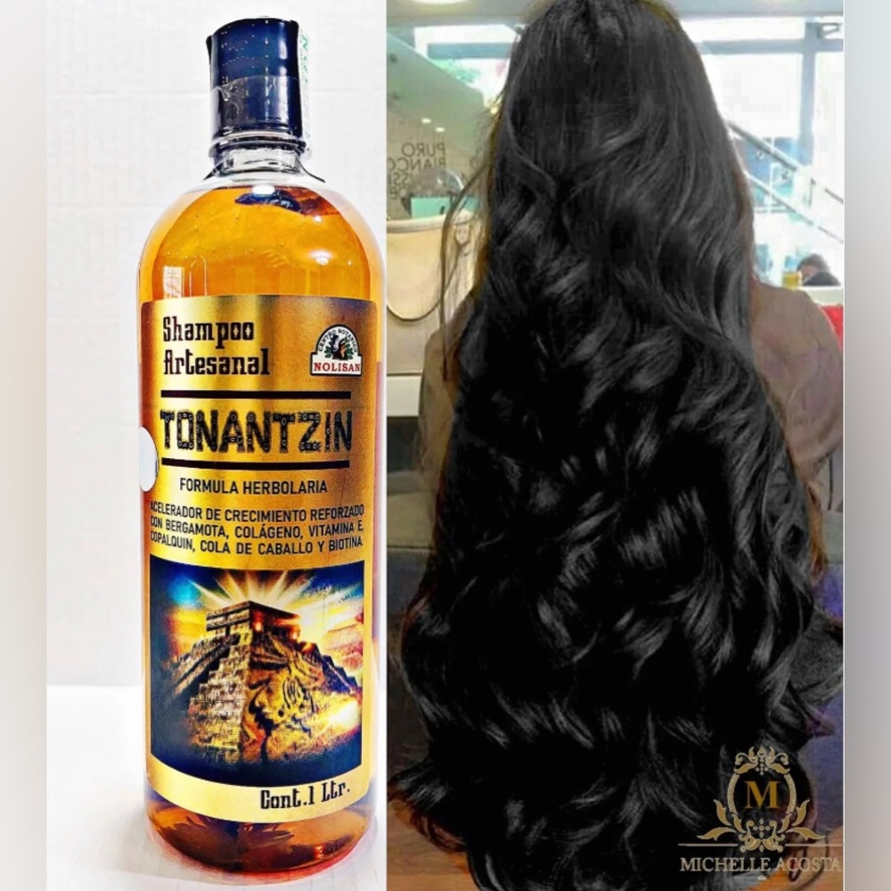 Maximum Hair Growth Shampoo, Rosemary, Bergamot, Walnut & Copalquin TONANTZIN 1L